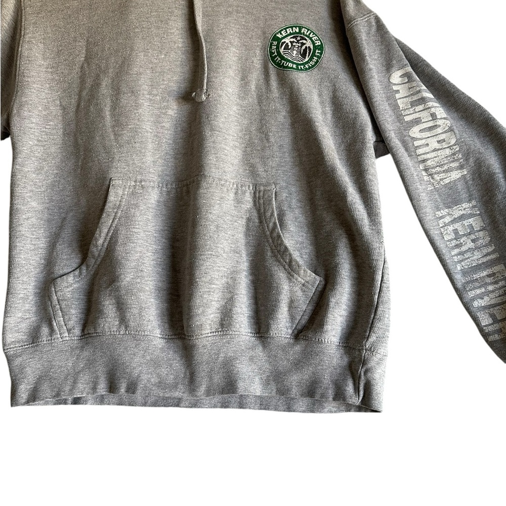 STARBUCKS KERN RIVER CA SWEATER HOODIE LIGHT GRAY SZ MEDIUM - Picture 7 of 10